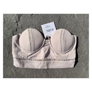 NWT | Sabo Skirt Corset Crop Top | Tan